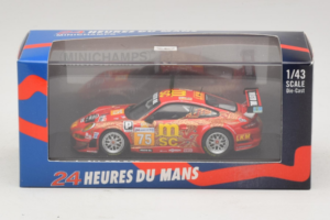Porsche 911 997 GT3 RSR #75 O. Young / P. Hesnault 24 Hours of Le Mans 2009 Minichamps 1:43 400096975 Metaal — afbeelding 4 van 4