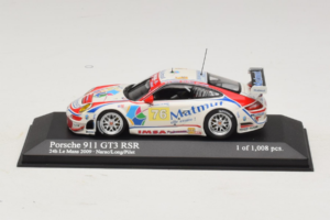 Porsche 911 997 GT3 RSR #76 R. Narac / P. Long / P. Pilet 24 Hours of Le Mans 2009 Minichamps 1:43 400096976 Metaal