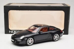 Porsche 911 997 Targa Zwart Norev 1:18 187506 Metaal — afbeelding 8 van 8