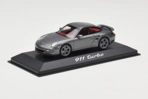 Porsche 911 997 Turbo Anthracite Grey Minichamps 1:43 WAP0200010A Metaal — afbeelding 2 van 4