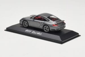 Porsche 911 997 Turbo Anthracite Grey Minichamps 1:43 WAP0200010A Metaal — afbeelding 3 van 4