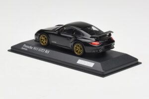 Porsche 911 997.2 GT2 RS Zwart met Gouden Velgen Minichamps 1:43 400069402 Metaal — afbeelding 3 van 4