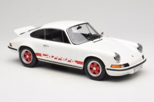 Porsche 911 Carrera RS 2.7 Grand Prix White With Red Norev 1:12 127514 Metaal — afbeelding 4 van 6
