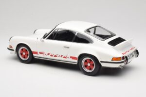 Porsche 911 Carrera RS 2.7 Grand Prix White With Red Norev 1:12 127514 Metaal — afbeelding 5 van 6