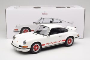 Porsche 911 Carrera RS 2.7 Grand Prix White With Red Norev 1:12 127514 Metaal — afbeelding 6 van 6