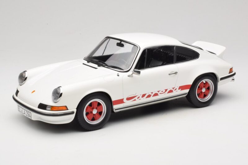 Porsche 911 Carrera RS 2.7 Grand Prix White With Red Norev 1:12 127514 Metaal