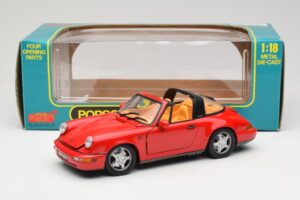 Porsche 911 Carrera Targa Rood Anson 1:18 3054 Metaal — afbeelding 8 van 8