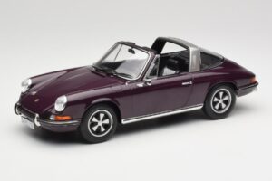 Porsche 911 E Targa Paars Norev 1:18 187644 Metaal