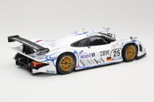 Porsche 911 GT1 #25 Porsche AG U. Alzen / J. Muller / B. Wollek 24 Hours of Le Mans 1998 Maisto 1:18 56052 Metaal — afbeelding 3 van 8