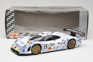 Porsche 911 GT1 #25 Porsche AG U. Alzen / J. Muller / B. Wollek 24 Hours of Le Mans 1998 Maisto 1:18 56052 Metaal — afbeelding 8 van 8