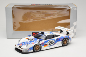 Porsche 911 GT1 #25 H. Stuck / T. Boutsen / B. Wollek 24 Hours of Le Mans 1996 UT Models 1:18 180966625 Metaal — afbeelding 8 van 8
