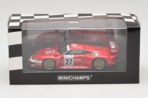 Porsche 911 GT1 #27 BMS Scuderia Italia 24 Hours of Le Mans 1997 Minichamps 1:43 430976627 Metaal — afbeelding 4 van 4