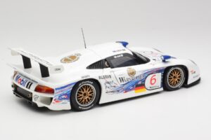 Porsche 911 GT1 #6 T. Boutsen / H-J. Stuck 1997 UT Models 1:18 39720 Metaal — afbeelding 3 van 8