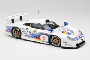 Porsche 911 GT1 #6 T. Boutsen / H-J. Stuck 1997 UT Models 1:18 39720 Metaal — afbeelding 6 van 8