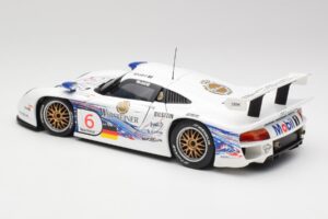 Porsche 911 GT1 #6 T. Boutsen / H-J. Stuck 1997 UT Models 1:18 39720 Metaal — afbeelding 7 van 8
