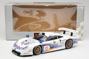 Porsche 911 GT1 #6 T. Boutsen / H-J. Stuck 1997 UT Models 1:18 39720 Metaal — afbeelding 8 van 8