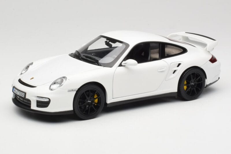 Porsche 911 GT2 997.1 Wit Norev 1:18 187572 Metaal