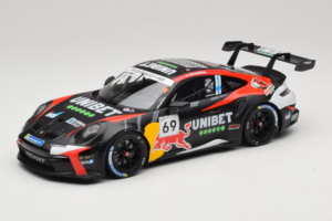 Porsche 911 GT3 Cup 992 #69 K. Rovanpera Zolder GP 2024 IXO 1:18 18RMC226 Metaal