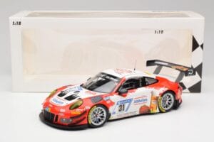 Porsche 911 GT3 R #31 Frikadelli Racing N. Siedler / M. Seefried 24 Hours Nürburgring 2018 Minichamps 1:18 153186931 Metaal — afbeelding 6 van 6
