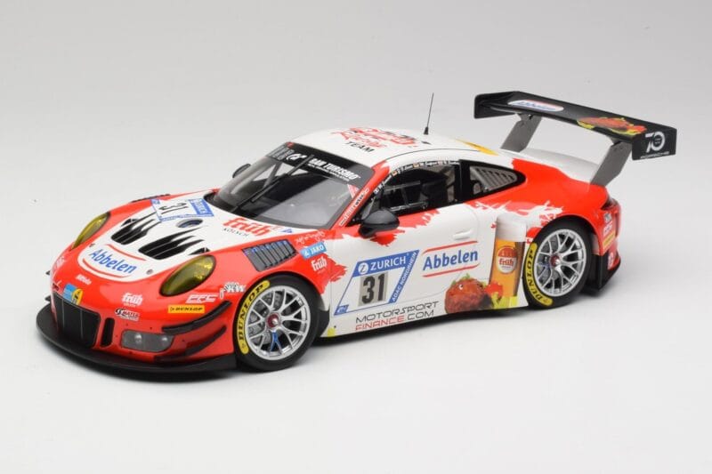 Porsche 911 GT3 R #31 Frikadelli Racing N. Siedler / M. Seefried 24 Hours Nürburgring 2018 Minichamps 1:18 153186931 Metaal