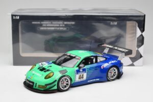 Porsche 911 GT3 R #44 Falken Motorsport W. Henzler / P. Dumbreck NBR 2016 Minichamps 1:18 155166044 Metaal — afbeelding 6 van 6