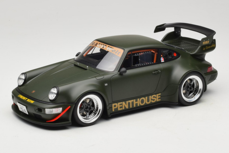 Porsche 911 RWB Penthouse Kaki Green GT Spirit 1:18 GT559 Hars