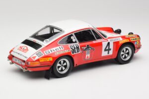 Porsche 911 S #4 G. Larrousse / M. Perramond 2nd Place Rally Monte Carlo 1972 Minichamps 1:18 107726804 Hars — afbeelding 2 van 6