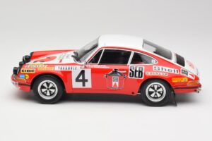 Porsche 911 S #4 G. Larrousse / M. Perramond 2nd Place Rally Monte Carlo 1972 Minichamps 1:18 107726804 Hars — afbeelding 3 van 6