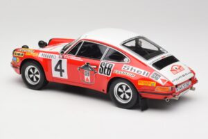 Porsche 911 S #4 G. Larrousse / M. Perramond 2nd Place Rally Monte Carlo 1972 Minichamps 1:18 107726804 Hars — afbeelding 5 van 6