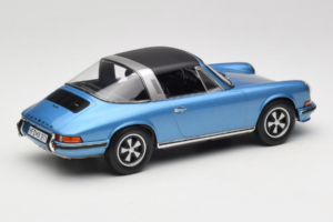 Porsche 911 S Targa Blue Metallic Norev 1:18 187646 Metaal — afbeelding 3 van 8