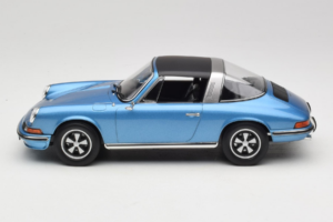 Porsche 911 S Targa Blue Metallic Norev 1:18 187646 Metaal — afbeelding 4 van 8