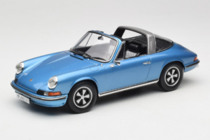 Porsche 911 S Targa Blue Metallic Norev 1:18 187646 Metaal
