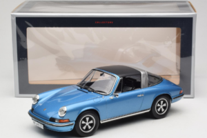 Porsche 911 S Targa Blue Metallic Norev 1:18 187646 Metaal — afbeelding 8 van 8
