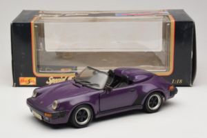 Porsche 911 3.2 Speedster Paars Maisto 1:18 50248 Metaal — afbeelding 8 van 8