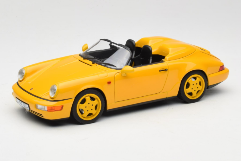 Porsche 911 964 Speedster Speed Yellow Norev 1:18 187130 Metaal