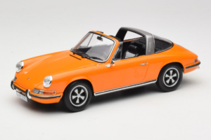 Porsche 911 T Targa Oranje Norev 1:18 187220 Metaal