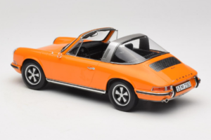 Porsche 911 T Targa Oranje Norev 1:18 187220 Metaal — afbeelding 7 van 8