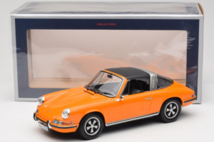 Porsche 911 T Targa Oranje Norev 1:18 187220 Metaal — afbeelding 8 van 8