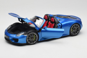 Porsche 918 Spyder Blue Metallic Minichamps 1:18 110062432 Metaal — afbeelding 2 van 8