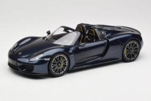 Porsche 918 Spyder Blauw Metallic Minichamps 1:18 113062434 Metaal