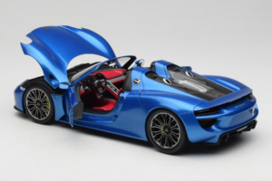 Porsche 918 Spyder Blue Metallic Minichamps 1:18 110062432 Metaal — afbeelding 5 van 8