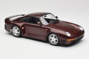 Porsche 959 Dark Red Metallic Minichamps 1:18 155066204 Metaal — afbeelding 3 van 6