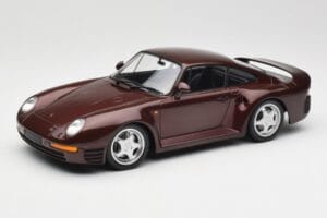 Porsche 959 Dark Red Metallic Minichamps 1:18 155066204 Metaal