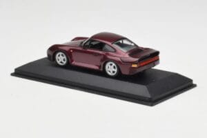 Porsche 959 Dark Red Metallic Minichamps 1:43 400062525 Metaal — afbeelding 3 van 4
