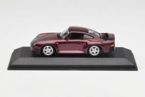 Porsche 959 Dark Red Metallic Minichamps 1:43 400062525 Metaal