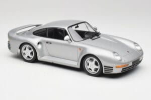 Porsche 959 Zilver Metallic Minichamps 1:18 155066201 Metaal — afbeelding 4 van 6