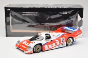 Porsche 962 #2 Brun Motorsport J. Mass / O. Larrauri 1000km Nürburgring 1987 Minichamps 1:18 155876502 Metaal — afbeelding 6 van 6