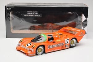 Porsche 962C #17 Jägermeister T. Boutsen / F. Jelinski 1000km Spa 1986 Minichamps 1:18 155866517 Metaal — afbeelding 6 van 6