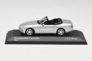 Porsche 968 Zilver Minichamps 1:43 400062332 Metaal