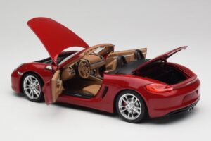 Porsche Boxster 981 S Guards Rood Minichamps 1:18 110062031 Metaal — afbeelding 5 van 8